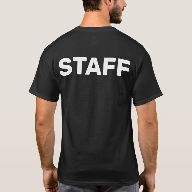 Staff Back Print Event Crew Uniform T-Shirt (Back)
