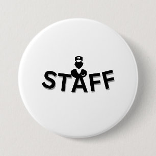 STAFF Button Badge