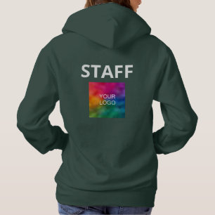 Staff Crew Member Company Logo Here Womens Hoodie