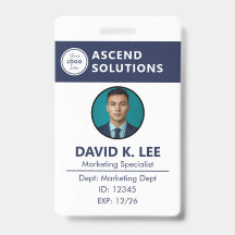 Staff Employee Badges - Security Access Card