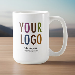 Staff Employee Mug Custom Name Company Logo Brand