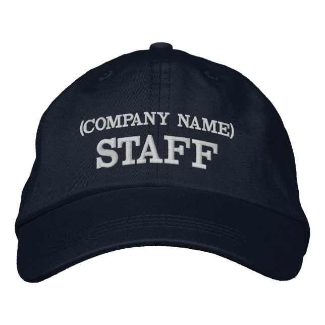 STAFF Hat | Custom Embroidered Staff Cap | Team (Front)