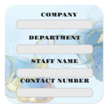 STAFF LABEL STICKER FOR COMPANY