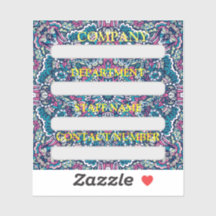 STAFF LABEL STICKER FOR COMPANY