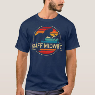 Staff Midwife Dinosaur T-Shirt