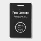 Staff Name Badge Custom Logo ID Badge