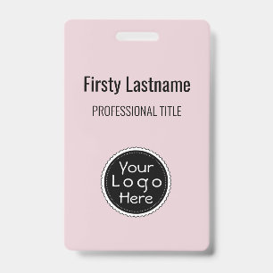 Staff Name Badge Custom Logo ID Badge