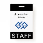Staff Name Badge Custom Logo