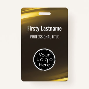 Staff Name Badge Custom Logo ID Badge