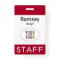 Staff Name Badge with Lanyard Custom Logo Red