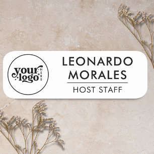 Staff Name Tag with Logo – Custom Business Badge