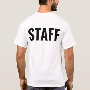 Staff Personalized Employee Company Work T-Shirt