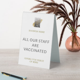 Staff Vaccinated Add Logo  white Business   Table 