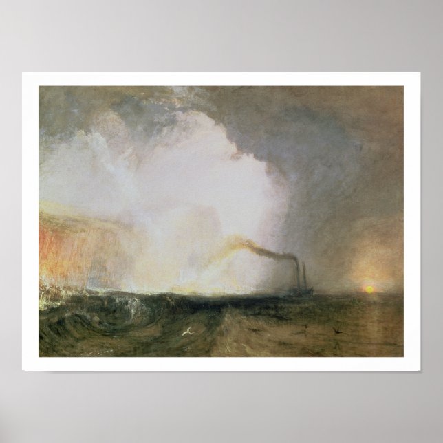 Staffa, Fingal's Cave, 1832 (oil on canvas) Poster (Front)