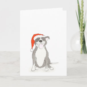 Staffie Christmas card