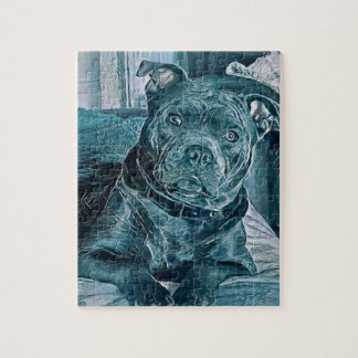 Staffie Jigsaw Jigsaw Puzzle