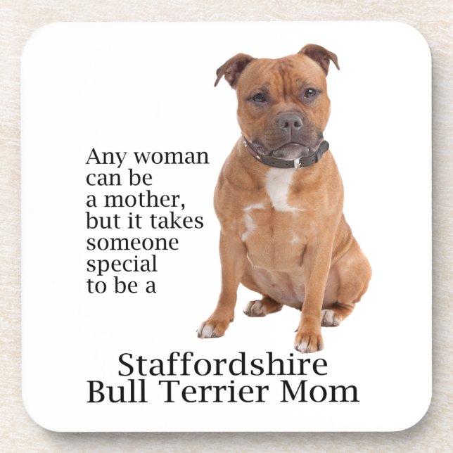 Staffie Mom Coaster Set (Front)