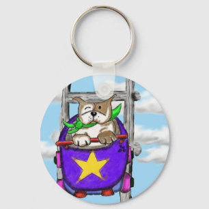 Staffie Smiles - ROLLERCOASTER - key ring