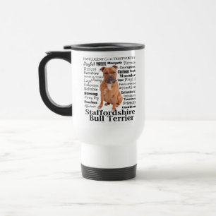 Staffie Traits Travel Mug