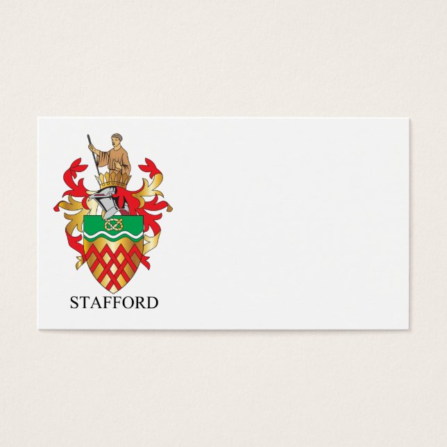 Stafford coat of arms (Front)