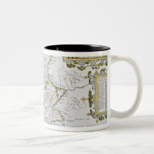 Stafford County and Town, engraved by Jodocus Two-Tone Coffee Mug
