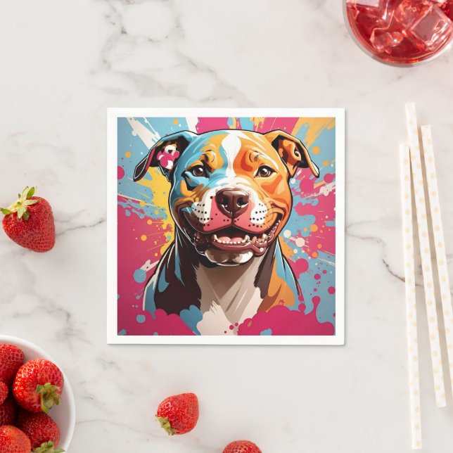 Staffordshire Birthday Fun  Napkin (Insitu)