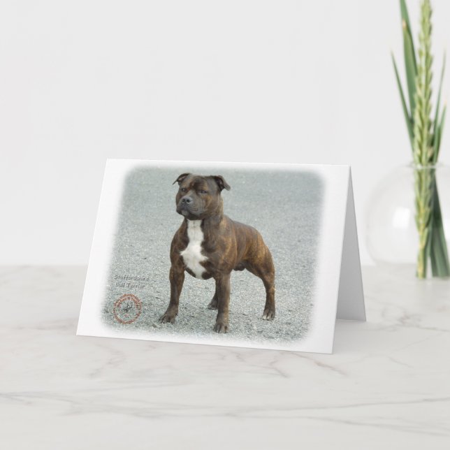 Staffordshire Bull Terrier Card (Front)