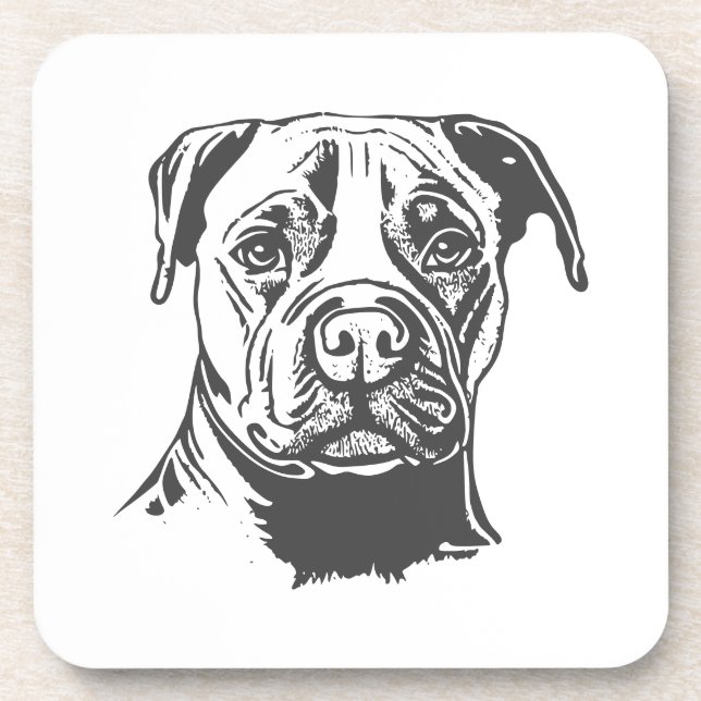 Staffordshire Bull Terrier Coaster (Front)