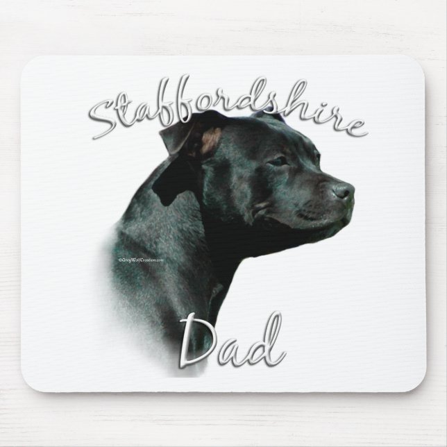 Staffordshire Bull Terrier Dad 2 Mouse Mat (Front)