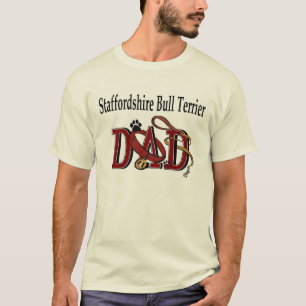 Staffordshire Bull Terrier Dad Apparel T-Shirt