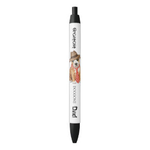 Staffordshire Bull Terrier Dad Black Ink Pen