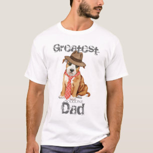 Staffordshire Bull Terrier Dad T-Shirt