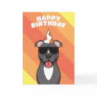 Staffordshire Bull Terrier Dog Birthday Card