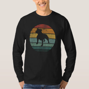 Staffordshire Bull Terrier Dog Uk Vintage Style Ke T-Shirt