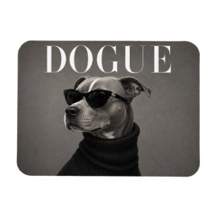 Staffordshire Bull Terrier Editorial Dog Portrait Magnet