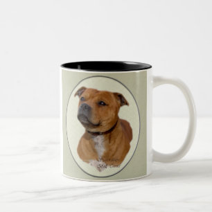 Staffordshire Bull Terrier Gifts Two-Tone Coffee Mug