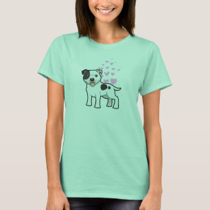 Staffordshire Bull Terrier Love T-Shirt