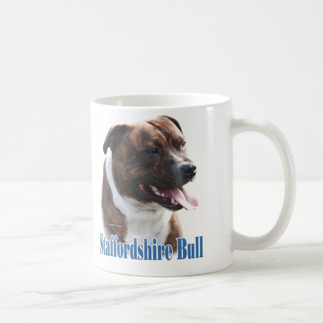 Staffordshire Bull Terrier Name Coffee Mug (Right)