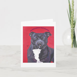 Staffordshire Bull Terrier notecard