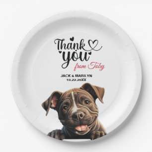 Staffordshire Bull Terrier Paper Plate