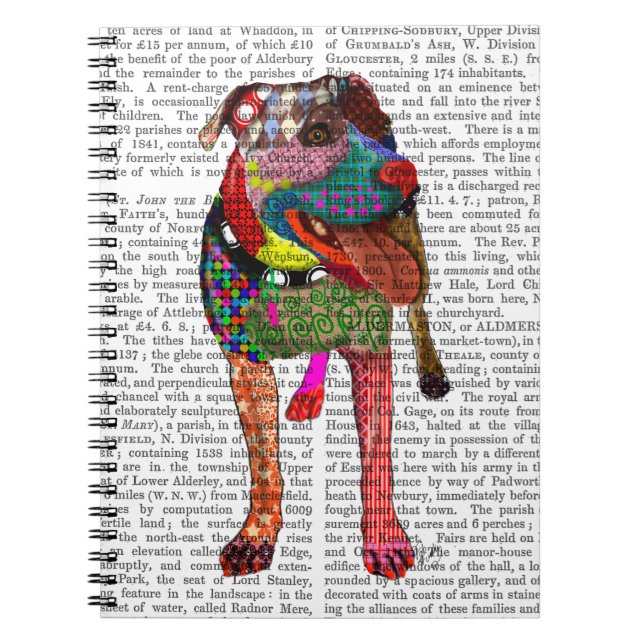 Staffordshire Bull Terrier - Patchwork Notebook (Front)