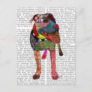 Staffordshire Bull Terrier - Patchwork Postcard