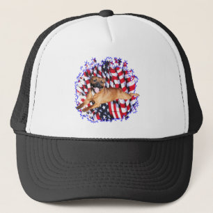 Staffordshire Bull Terrier Patriot Trucker Hat