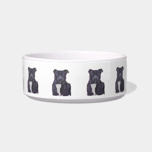 Staffordshire Bull Terrier Personalised Dog Dish