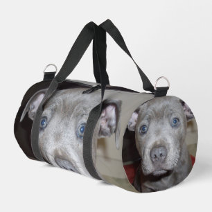 Staffordshire Bull Terrier Puppy Face, Duffle Bag