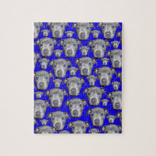 Staffordshire Bull Terrier Puppy Pattern, Jigsaw Puzzle
