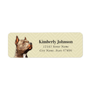 Staffordshire Bull Terrier Return Address Labels