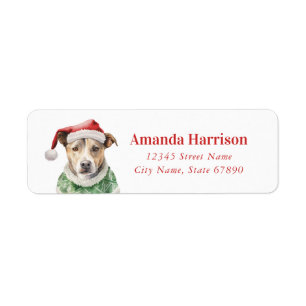 Staffordshire Bull Terrier Return Address Labels
