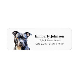 Staffordshire Bull Terrier Return Address Labels