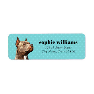 Staffordshire Bull Terrier Return Address Labels